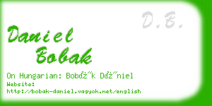 daniel bobak business card